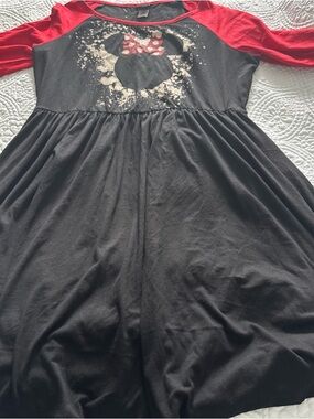 Disney Women’s Plus Size 1. Minnie Black and Red Character Dress